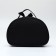 Cosmetic bag with lightning, black color
