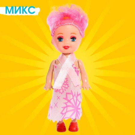 Кукла малышка «Кира» в платье, МИКС-5