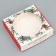 Box for Makarun with low sides "Wreath", 11x 11x 3 cm, New Year