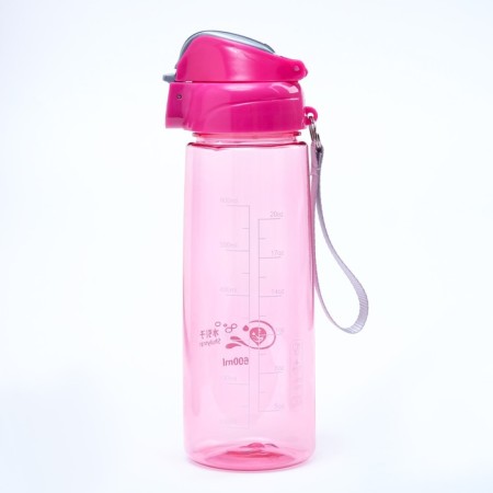 Water bottle, 600 ml, "ivi", pink