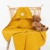 Toward Corner Muslim crumb I, 75x75 cm, mustard color, 100% cotton, 3-p, 180 g/m2