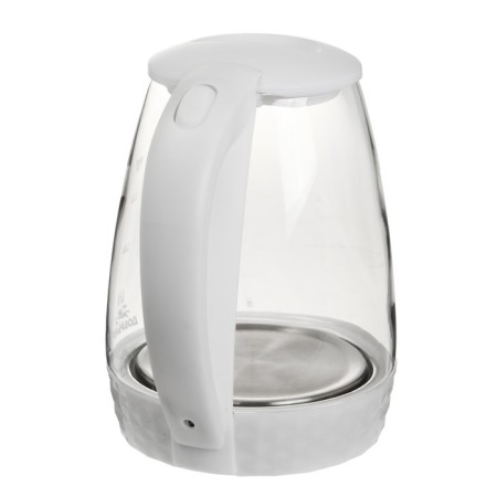 Electric Dobrynya kettle DO-1252W, glass, 1.8 l, 1800 watts, white-4
