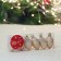 Christmas tree decoration "Forest cones" (set 6 pcs) 2.5x4 cm, gold