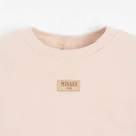 Kidsa (sweatshirt, shorts) minku, beige color, height 86-92 cm-7