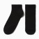 Male socks shortened, black color, size 25-27 (38-42)