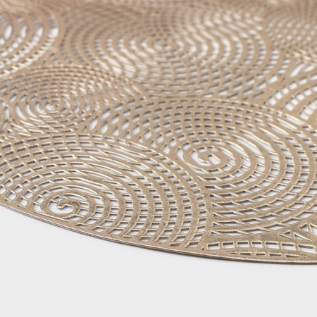 Serving napkin on the table "Hypnosis", d = 38 cm, color gold-5