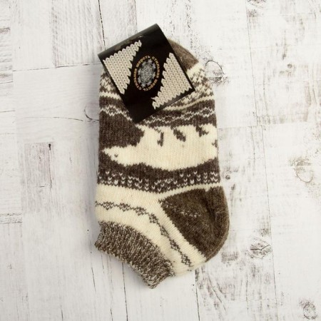 Women's woolen shortened “White Bear” woolen, gray color, size 25-3