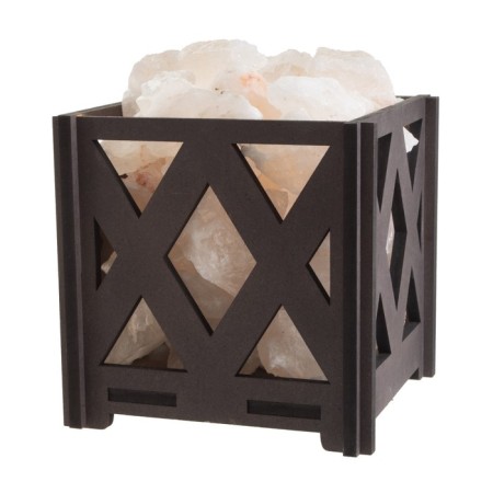 Salt lamp "Basket b rhombus" E14 15W 1.8 kg Dimmer 14x14x18 cm-8
