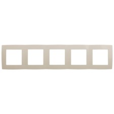 The frame for the circuit breaker for 5 posts, era12, ivory