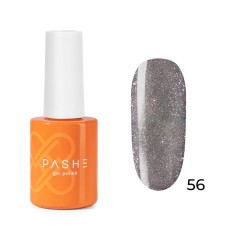 Цветной гель-лак Pashe Atelier, №56 мерцающий графит, 9 мл