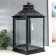 Summary metal, glass "Etna" black set 2 pcs 19x19x39 cm, 14x14x27 cm
