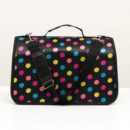Bag - carrying for animals "peas", black, size L, 53 x 21 x 29 cm-2