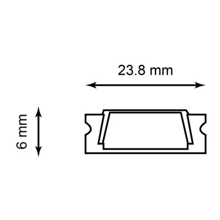 Feron LED profile Feron, Cab263, wide, 2 m, silver color-1