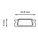 Feron LED profile Feron, Cab263, wide, 2 m, silver color