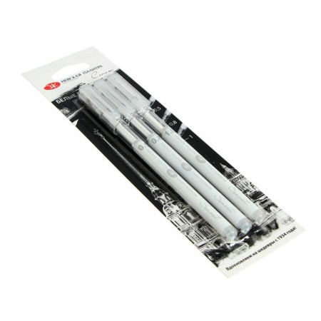 Gel pen, set, 3 pieces, ZHK "Sonnet" 0/5/0/8/1, white-1