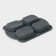Baking form with perforation of the “buns” silicone, 26 × 18.3 × 2.5 cm, 4 cells (9.7 × 7.5 cm), gray