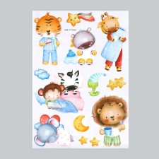 Plastic sticker multilayer 