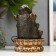 The desktop fountain from the network, Parvati and lotuses backlighting 29x19.5x19.5 cm