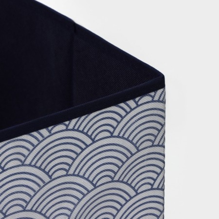 Stelly box for storage of the Dolyan "Wave", 37 × 27 × 27 cm, the color is blue-4