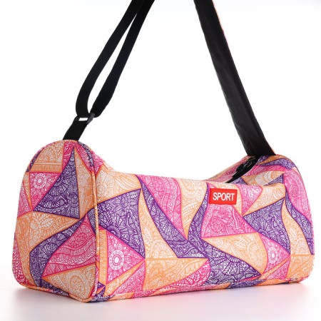 Sports bag, textura, average size, purple color-2