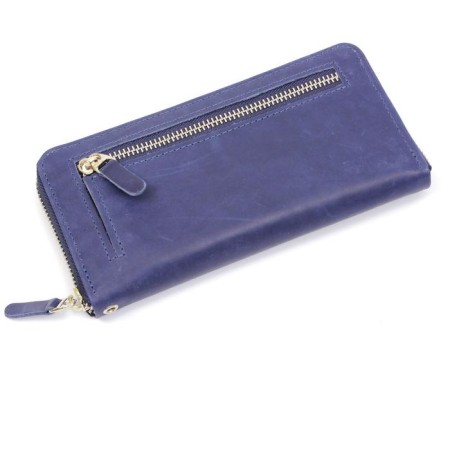 Wallet, lightning, 8 pockets, 1 department for trifles, n/k blue Shora-1