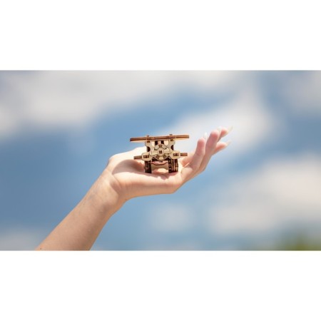 Wooden designer - keychain "Evik: plane"-5