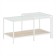 Table Journal duet, 941 (488) x488 (544) x457 (500), white muar/oak sonoma/glass