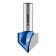 Frases groove bison 28752-25.4, Fighting, V-shaped, angle 90 °, 25.4 x 25 mm
