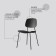 Tilla chair, 480 × 510 × 840 mm, black color