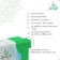 Sangh yoga block, 23x15x8 cm, green color