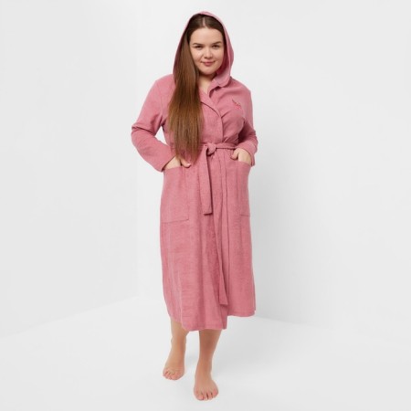 Women's robe, dry rose, size 50-5