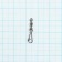 Вертлюг с застежкой Волжанка Rolling Swivel With Hook Snap №10х0, тест 10 кг, 10 шт