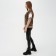 Women's vest, coffee color, black goose foot, size XL