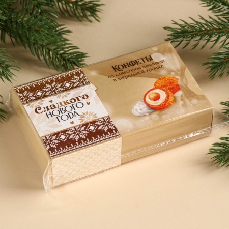 Chocolate sweets "Sweet New Year" in the box, taste: Creamy, 100 g.-4