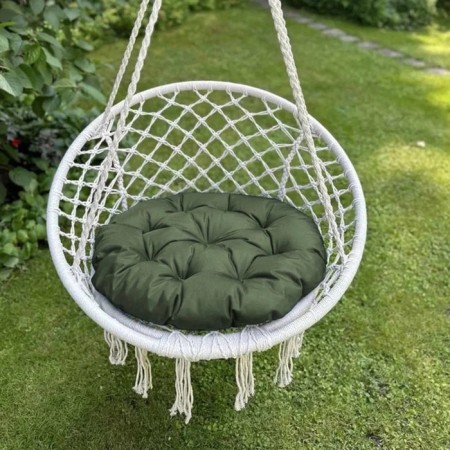 Villy's swing pillow, diameter 60 cm, khaki color