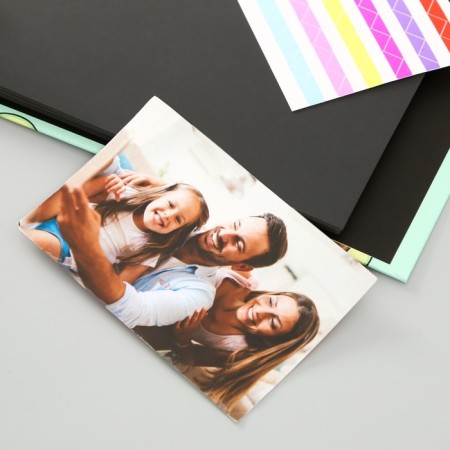Photo album 25 sheets (corners+rings) "avocado" 27x19 cm-4