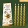 New Year's candles twisted "Happy New Year and Christmas", without aroma, set 4 pcs, height 15 cm