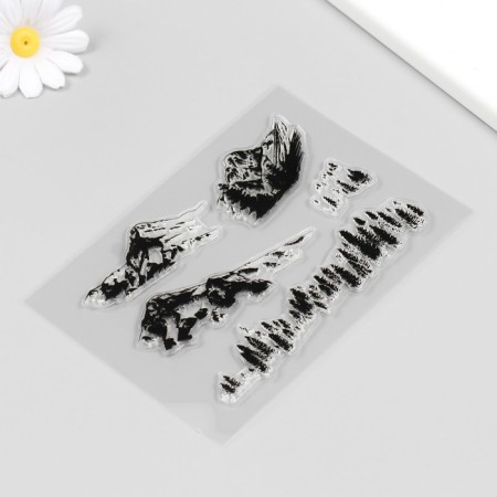Stamp for creativity Silicon "Mountains" 16x11cm-1
