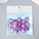 Beads for creativity plastic "Marble. Violet" set of 15 pcs 1.7x1.7x1 cm