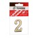 The door number "2" tundra, plastic, color gold, 1 pc.