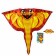 New Year! Carnival set "Cool snake", cape, mask, red color