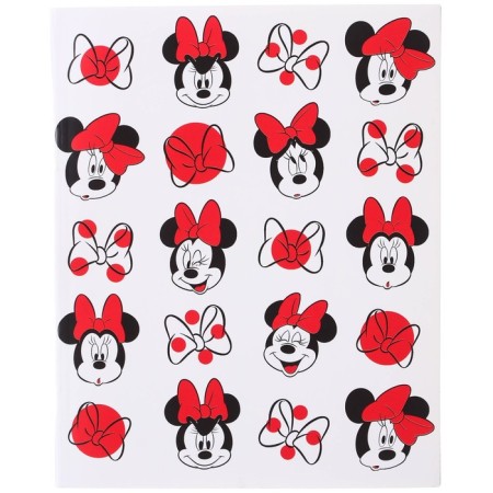 Notebook of 48 sheets in a cage, cardboard cover, block No. 2, whiteness 75% (gray sheets), Minnie Mouse-2