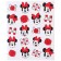 Notebook of 48 sheets in a cage, cardboard cover, block No. 2, whiteness 75% (gray sheets), Minnie Mouse