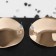 Earrings Metal "atmosphere" solo, color pink gold