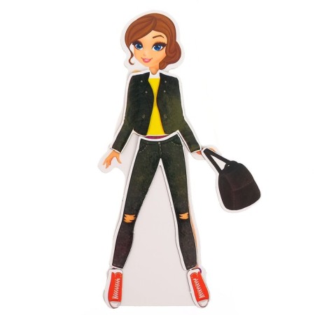 Magnetic game "Seasons" with clothes-5