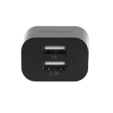EXPLOYD EX-Z-594, 2 USB, 3.1 A, Type-C cable, black-2