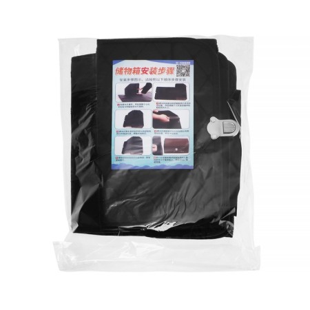 Organizer COFR in the trunk of the car HT-093, bag 36 × 32 × 29 cm, eco-leather, black-4