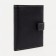 Male purse on the button, black color