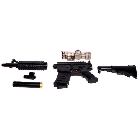 M4 assault rifle shoots gel bullets, works from the battery-3