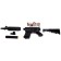 M4 assault rifle shoots gel bullets, works from the battery